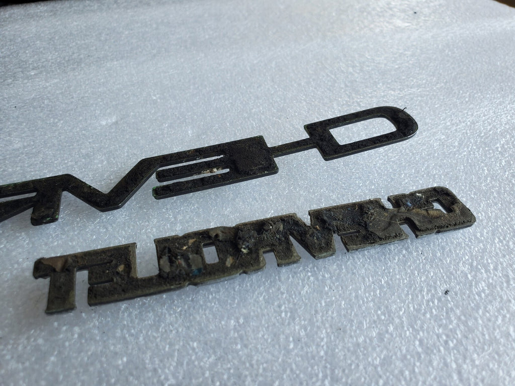 (3) Chevy OEM Classic Rear Trunk Emblem Badge Logo Nameplate Name Insignia VNTG