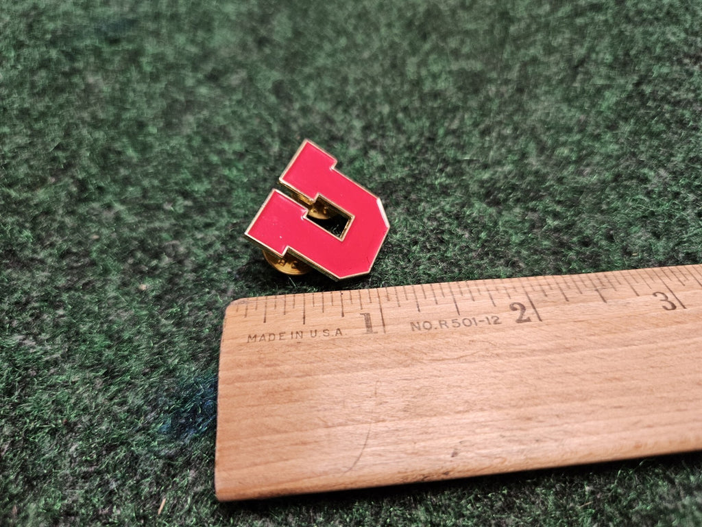 University Of Utah "U" Salt Lake City Red Enamel Pin 1 Inch