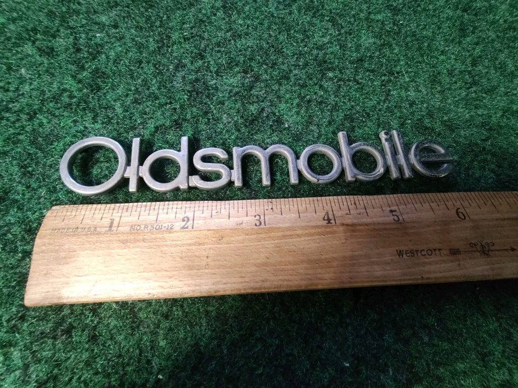 Oldsmobile Chrome Emblem Badge Logo Nameplate Name OEM Plate 3S5