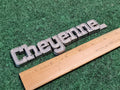 1973-1980 Chevrolet Pick Up Fender Emblem Cheyenne 349687 Metal Replacement 7L1