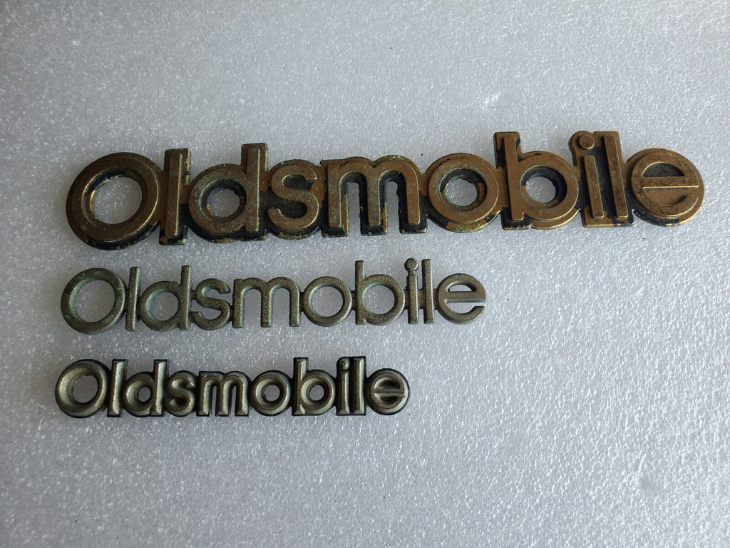 (3) Oldsmobile OEM Chrome Emblem Badge Logo Nameplate Name Plate VNTG