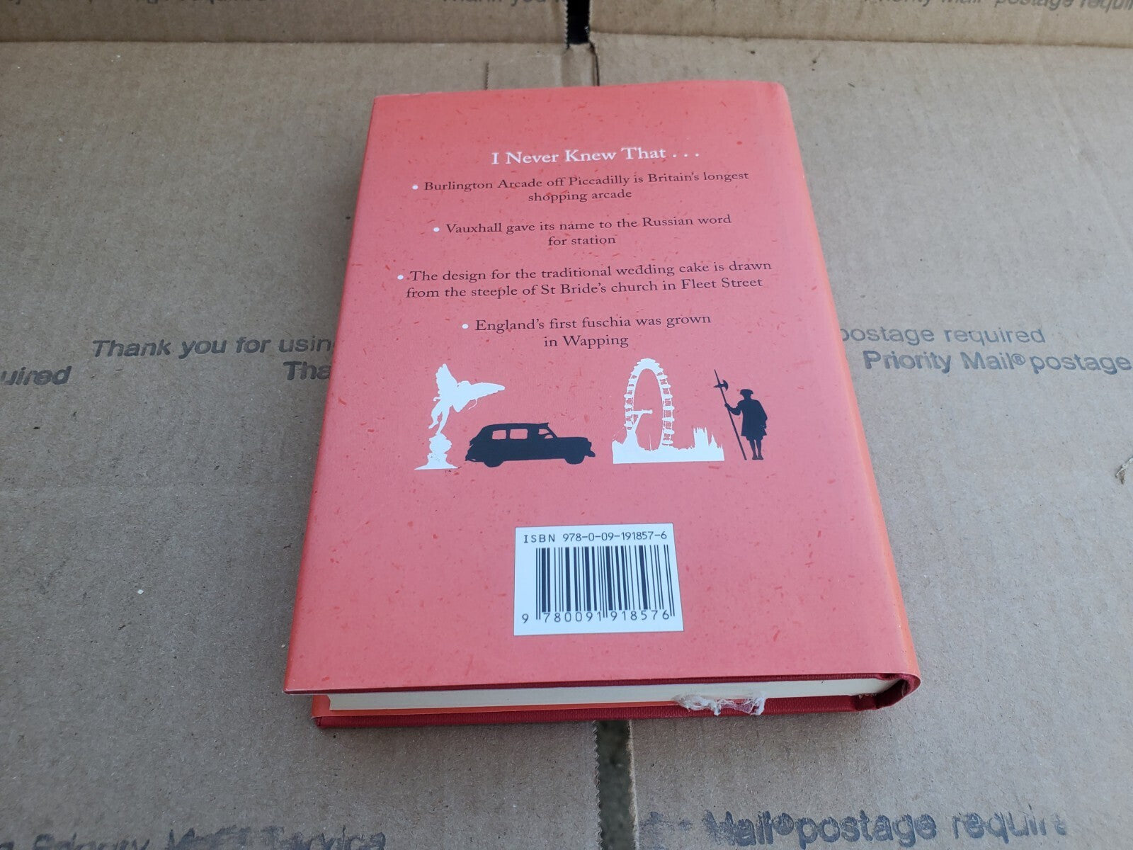 I Never Knew That About London by Christopher Winn  hardcover B8