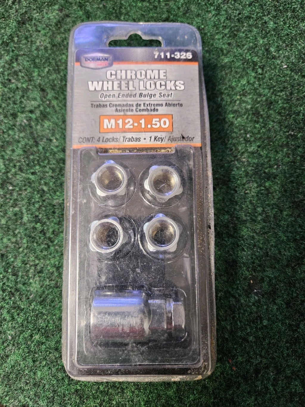 Dorman    711 326    Wheel Nut Lock Chrome Bulge Lock Set M12 4M6