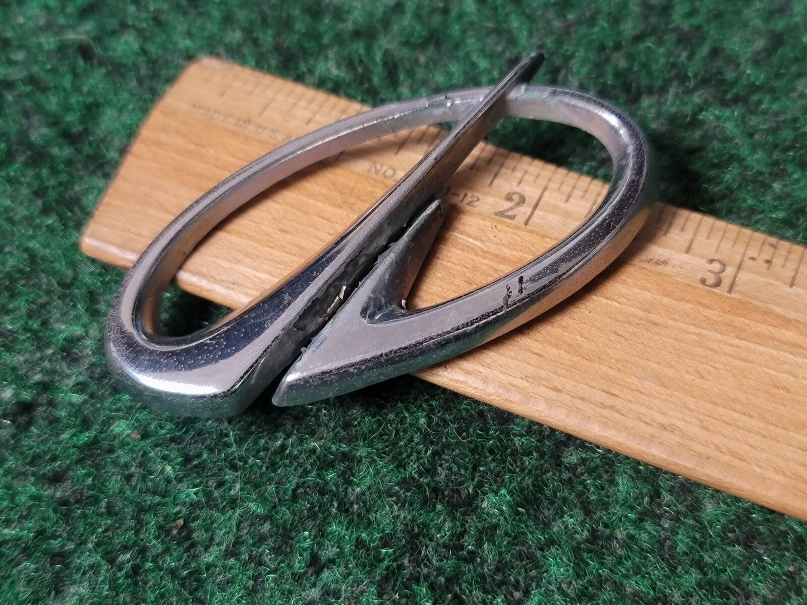 Vintage OLDSMOBILE Chrome EMBLEM SYMBOL BADGE OEM Nameplate 5S2