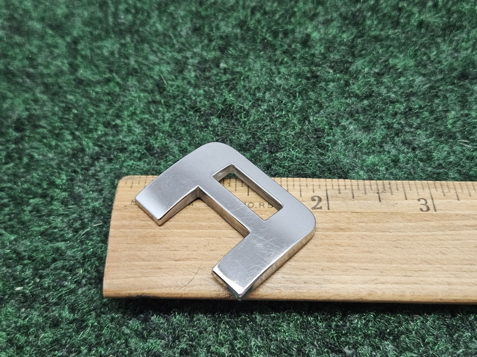 OEM "A" 3D Chrome Individual A Letter Lettering Emblem Badge Logo Nameplate 2S2