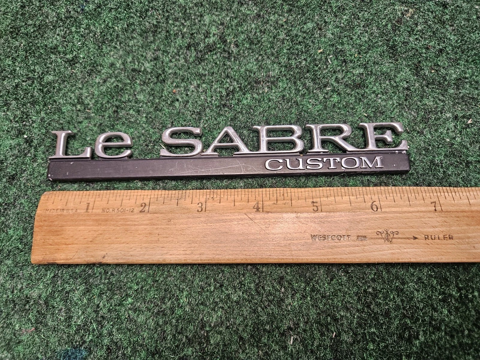 BUICK LESABRE CUSTOM - OEM EMBLEM BADGE SYMBOL LOGO NAME PLATE 5M3