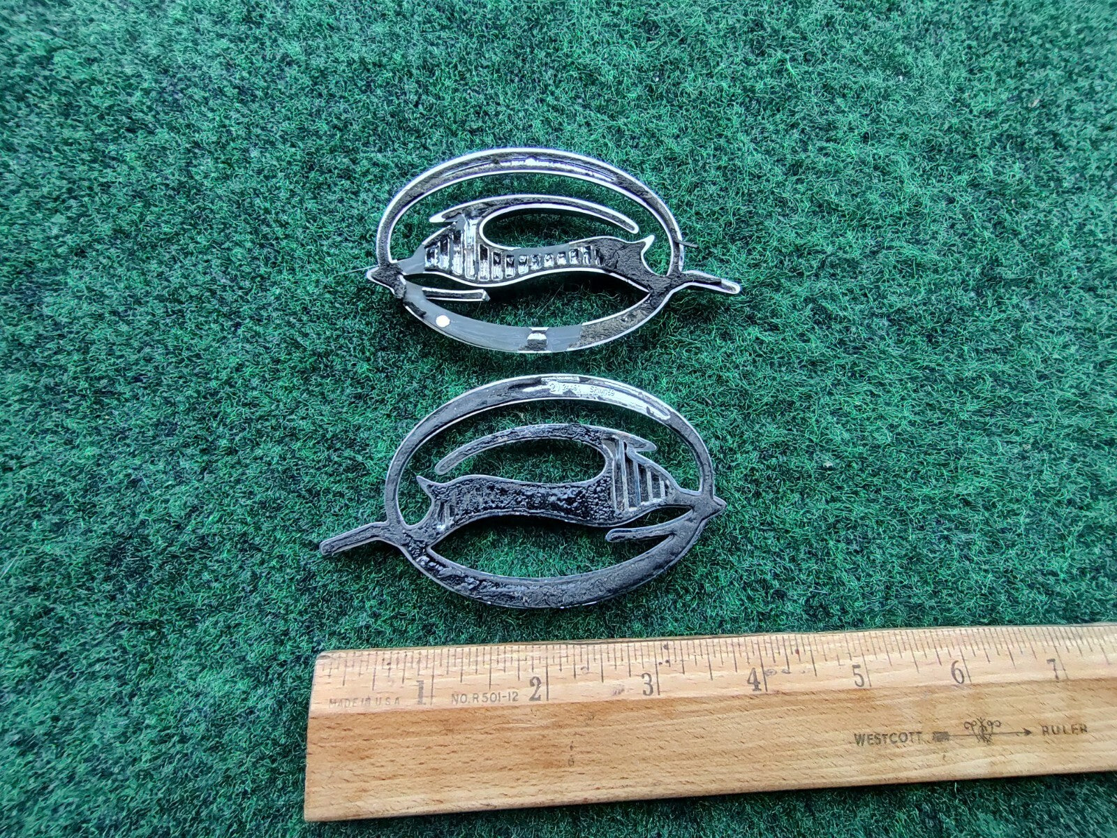 (2) 2000-2018 Chevrolet Impala SS Quarter Panel Emblem Name Plate Badge OEM 5S3