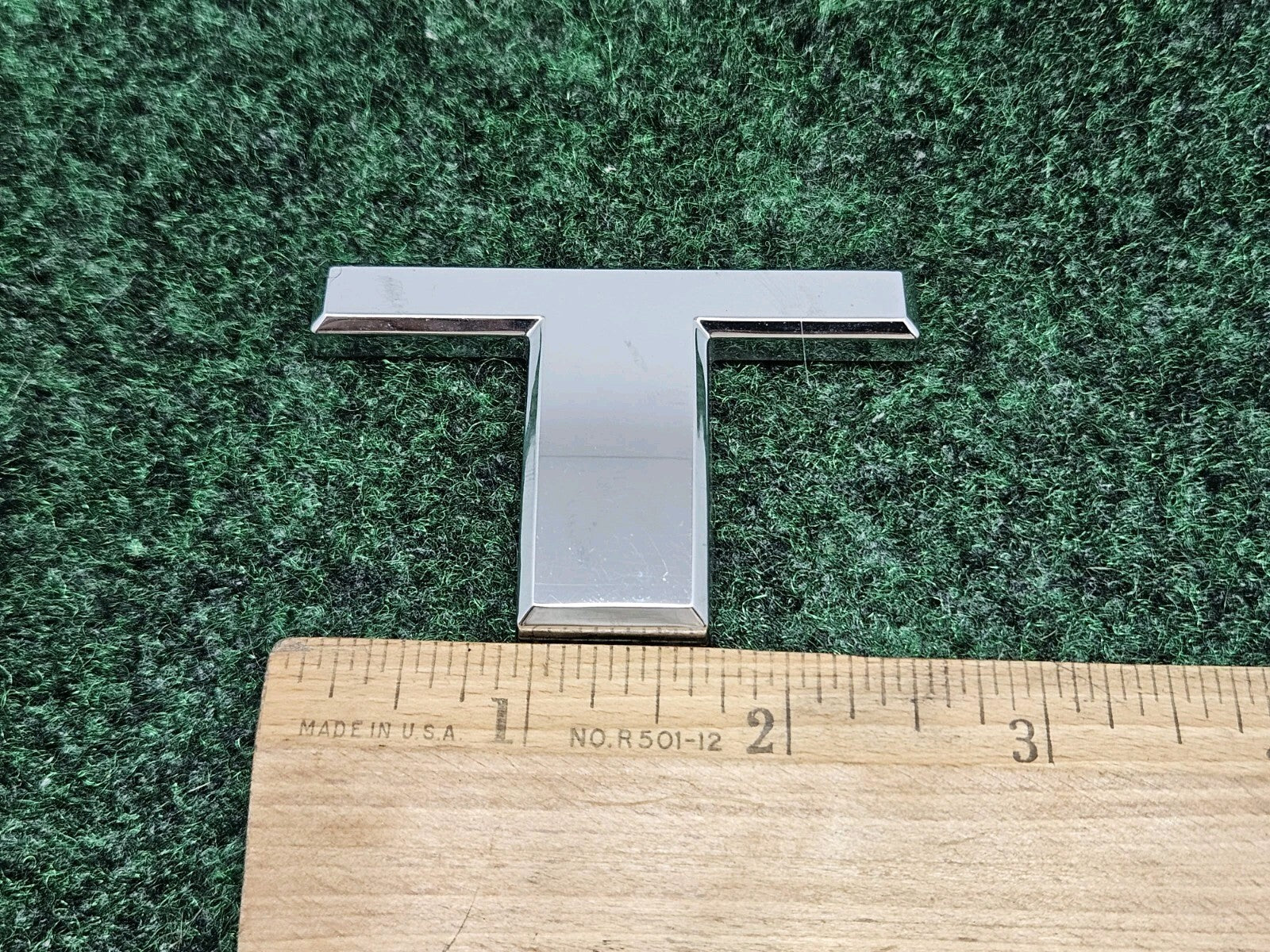 T 2004-2015 Nissan Titan Rear Tailgate Emblem Badge Letter "T" OEM 7S8