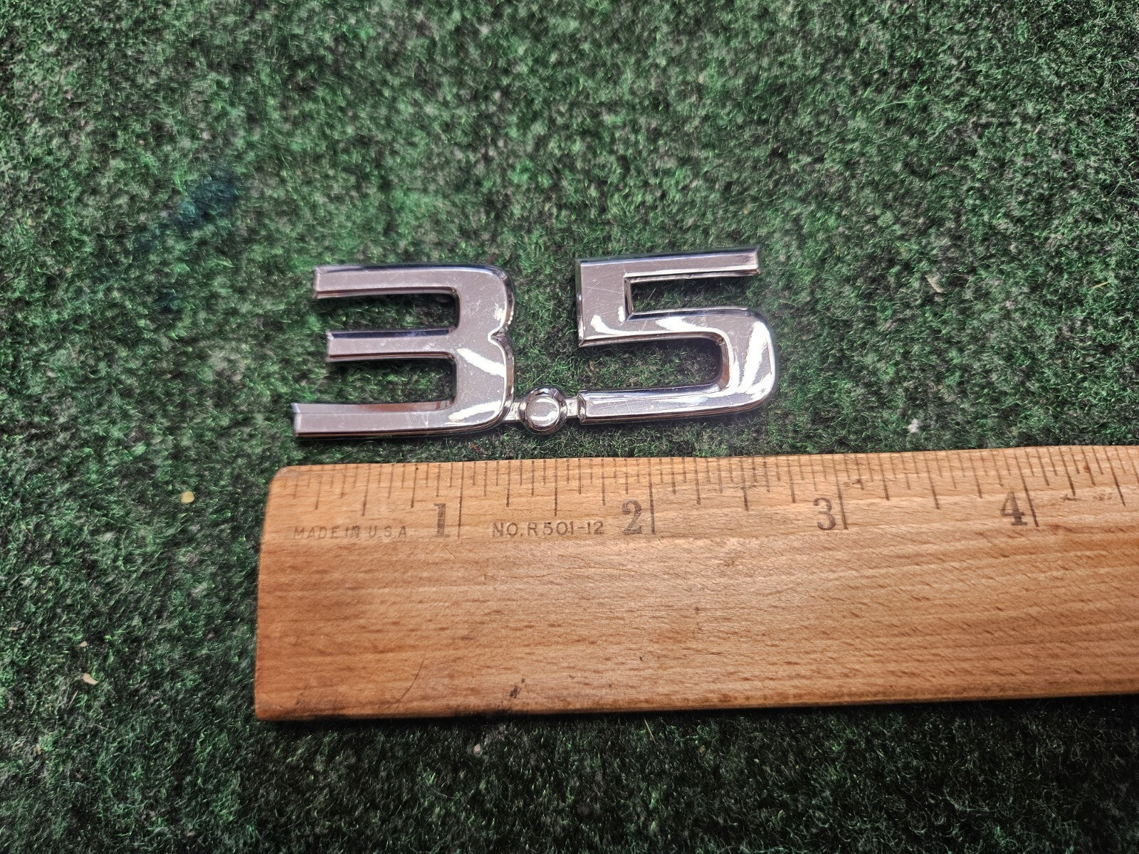 NISSAN 3.5 REAR EMBLEM LOGO Name Plate BADGE SIGN SYMBOL OEM 5M7