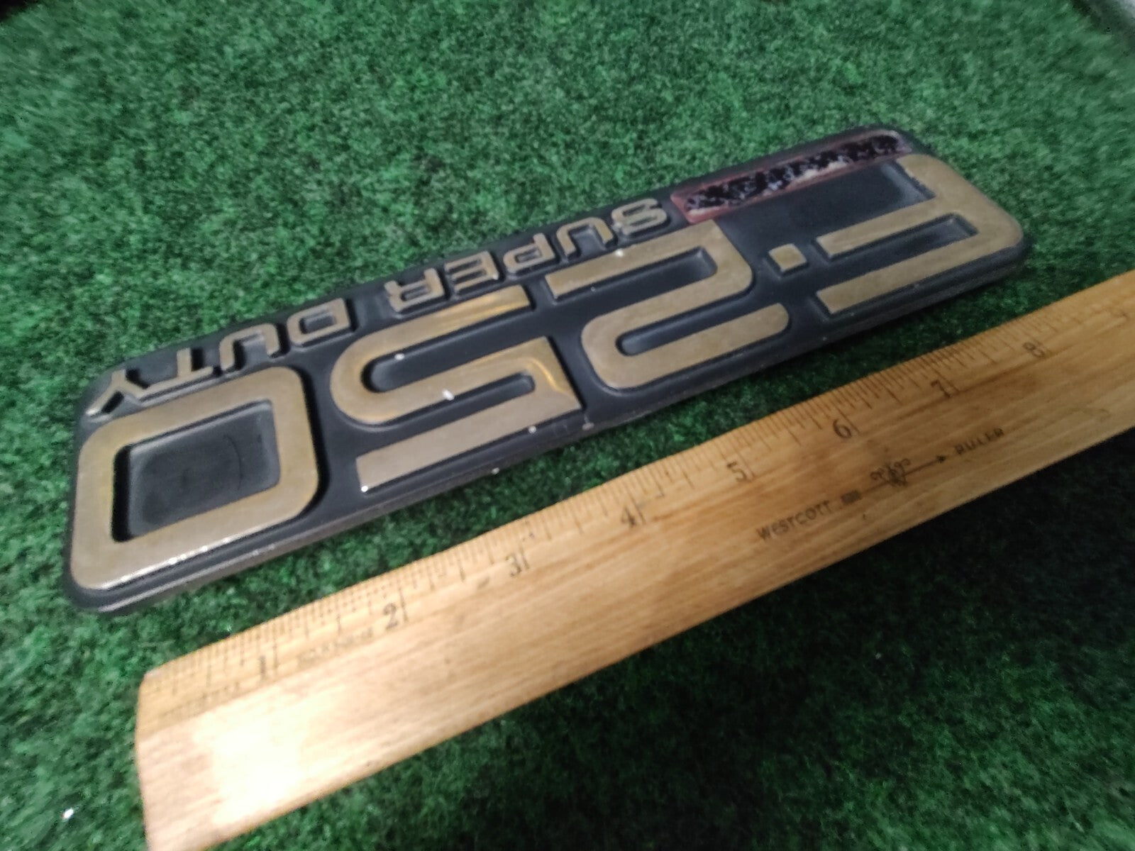 1999-2003 Ford F-250 LARIAT SUPER DUTY Fender Name Plate Emblem Badge OEM 7S1