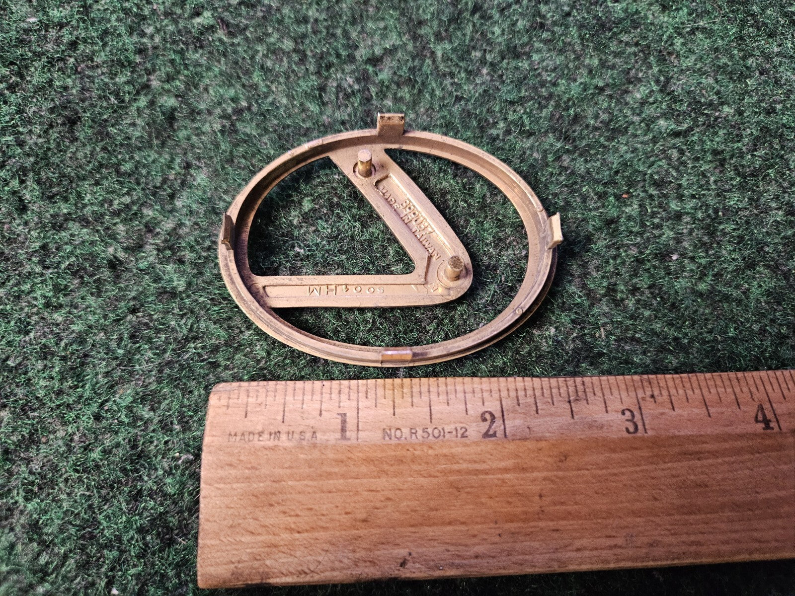 Lexus Emblem Badge Logo Gold Name Plate OEM Used 899037 4M9
