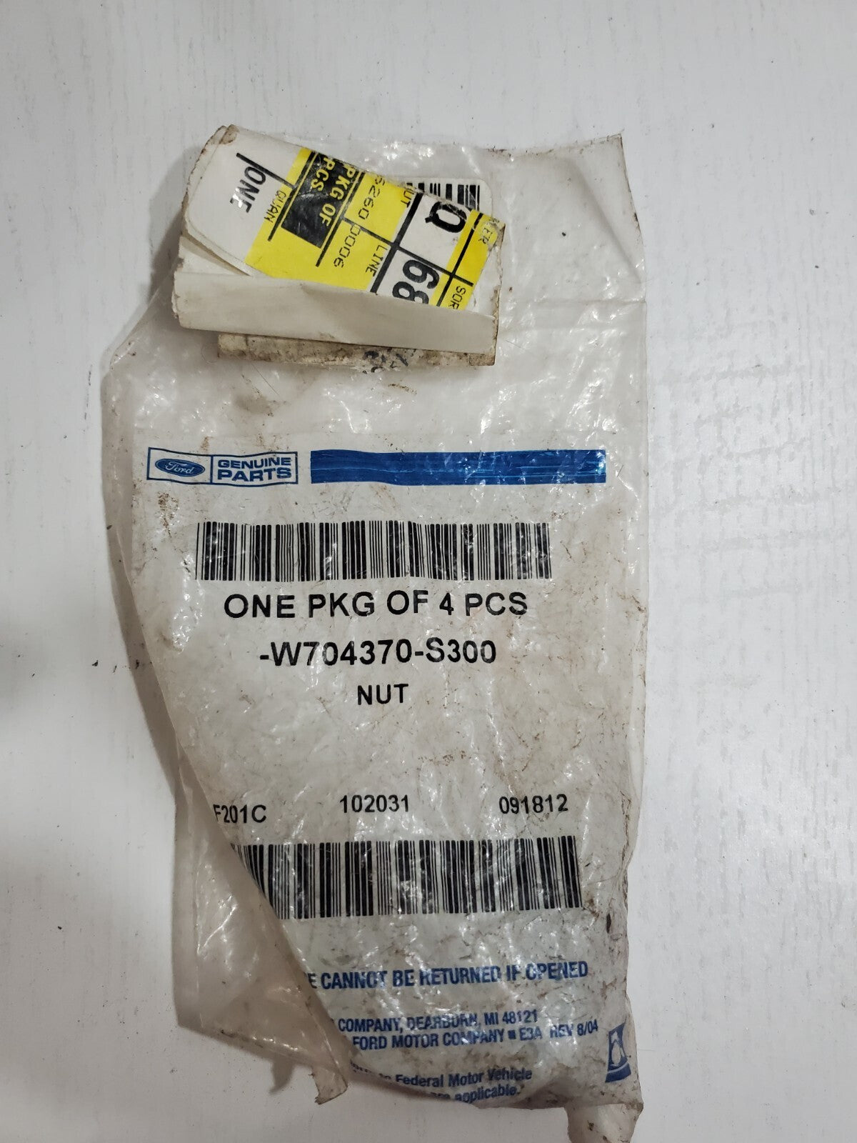 FORD OEM 13-20 Fusion Bumper Components Impact Bar Rebar Nut W704370S300 6L3
