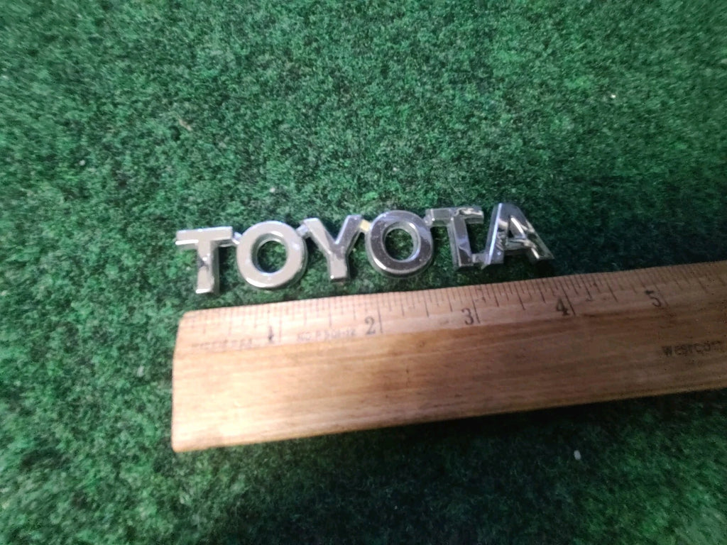 Toyota Rear Trunk Lid Emblem Name Plate Nameplate 4'' Inch Chrome OEM 4S3