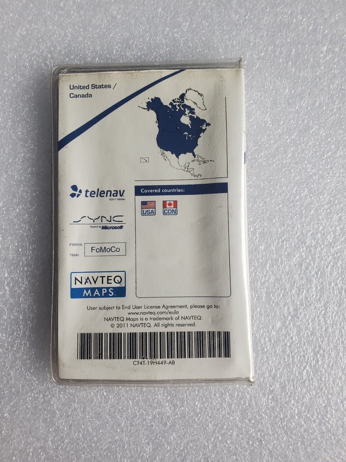 Ford Lincoln Map Version A3 2011 United States / Canada NAVTEQ MAPS SD CARD 1L4