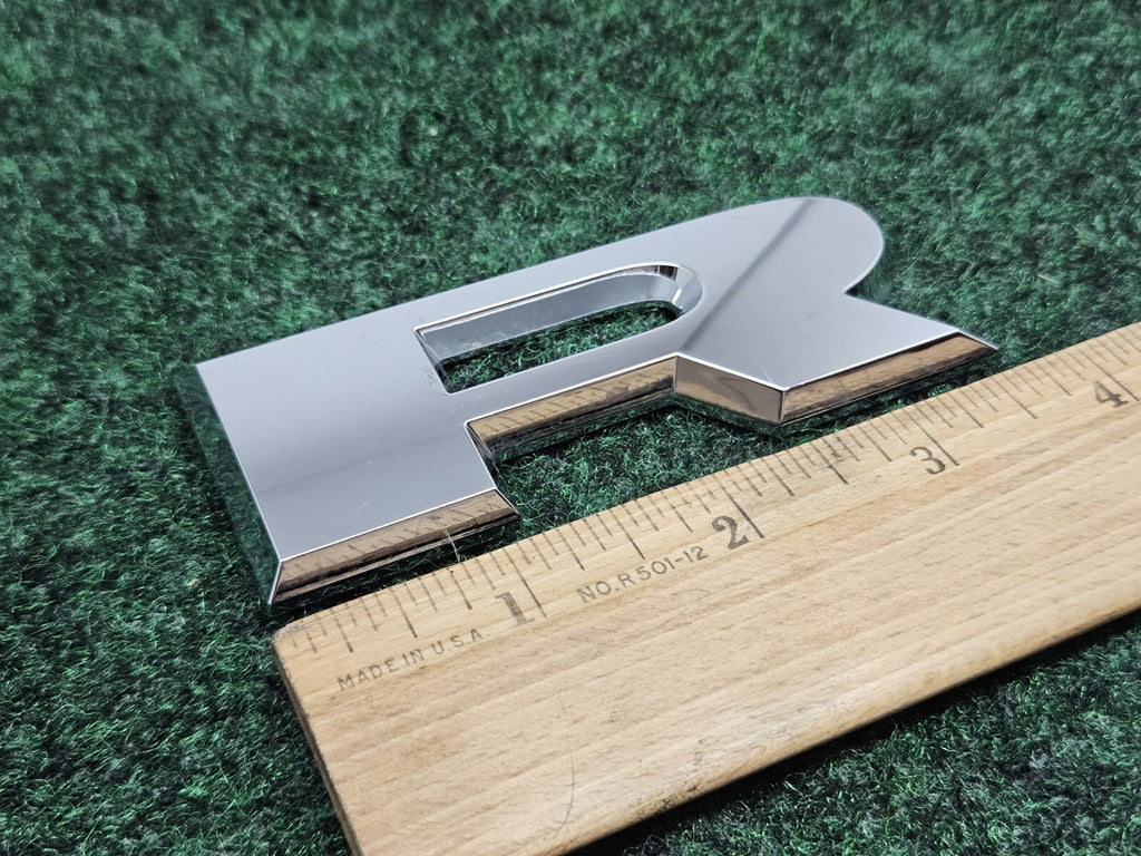 OEM "R" 3D Chrome Individual Letter Lettering Emblem Badge Logo Nameplate 7S9