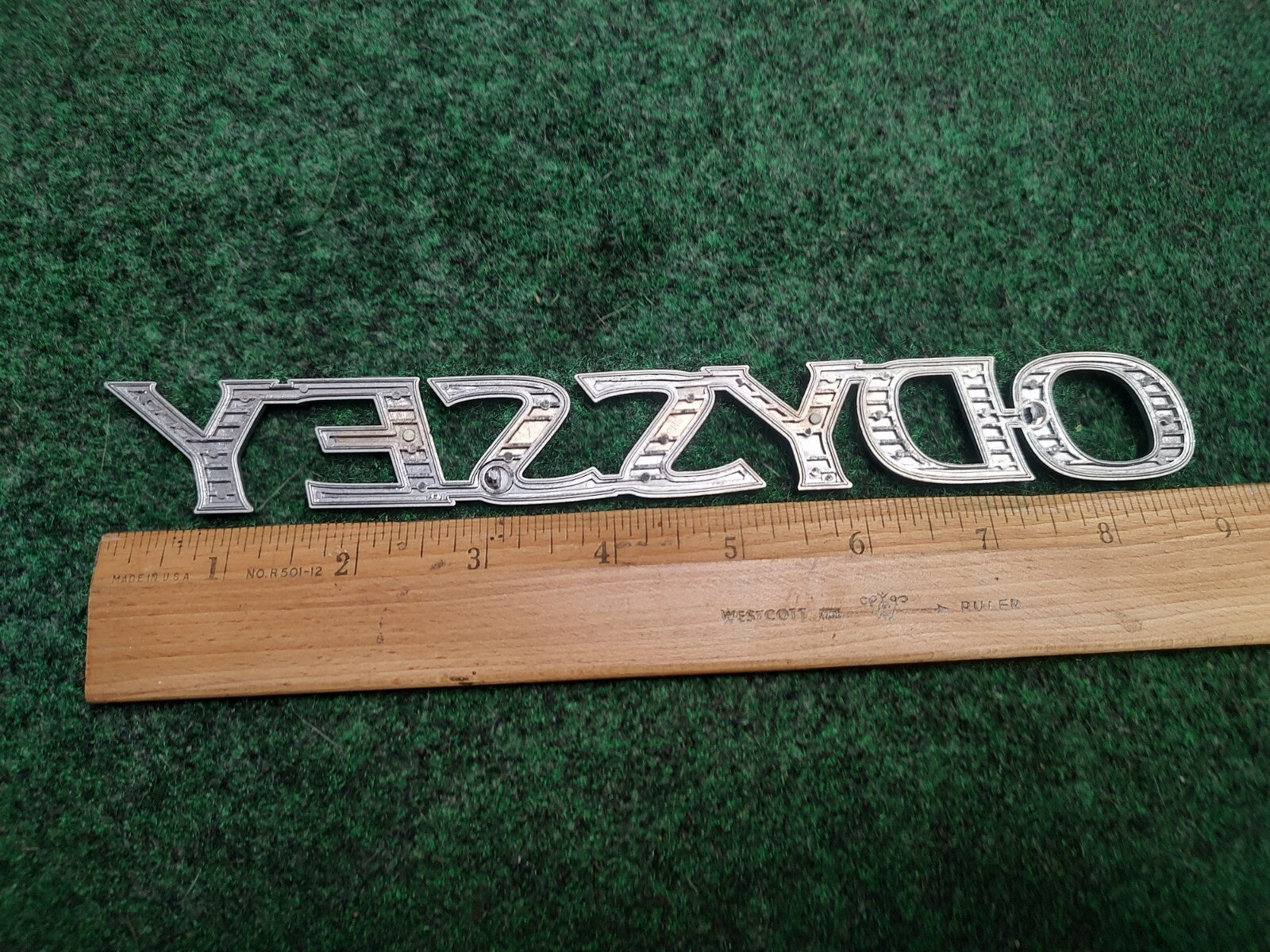 05-10 HONDA ODYSSEY REAR GATE LID EMBLEM LOGO BADGE SYMBOL CHROME LETTERS  3S6