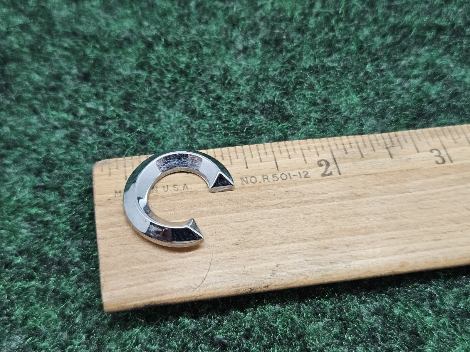 OEM "C" 3D Chrome Individual Letter Lettering Emblem Badge Logo Nameplate C 2S2