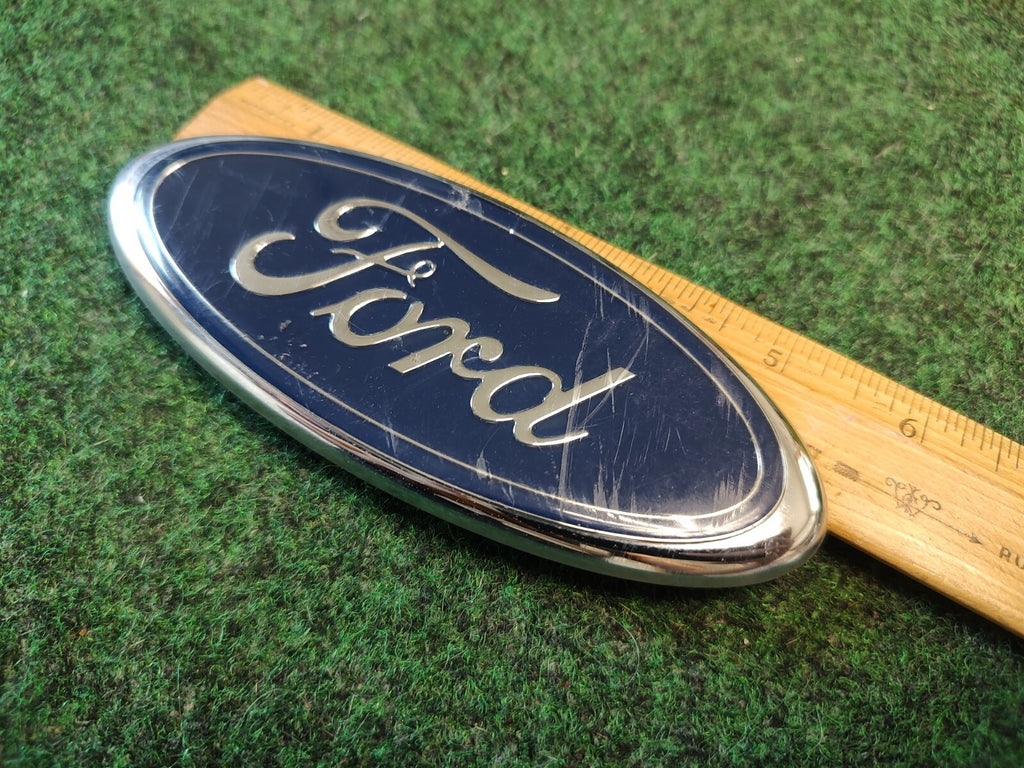 Ford OEM Blue Chrome Oval 5.75" Emblem Badge Logo Nameplate F85B-15402A16-AA 2S8