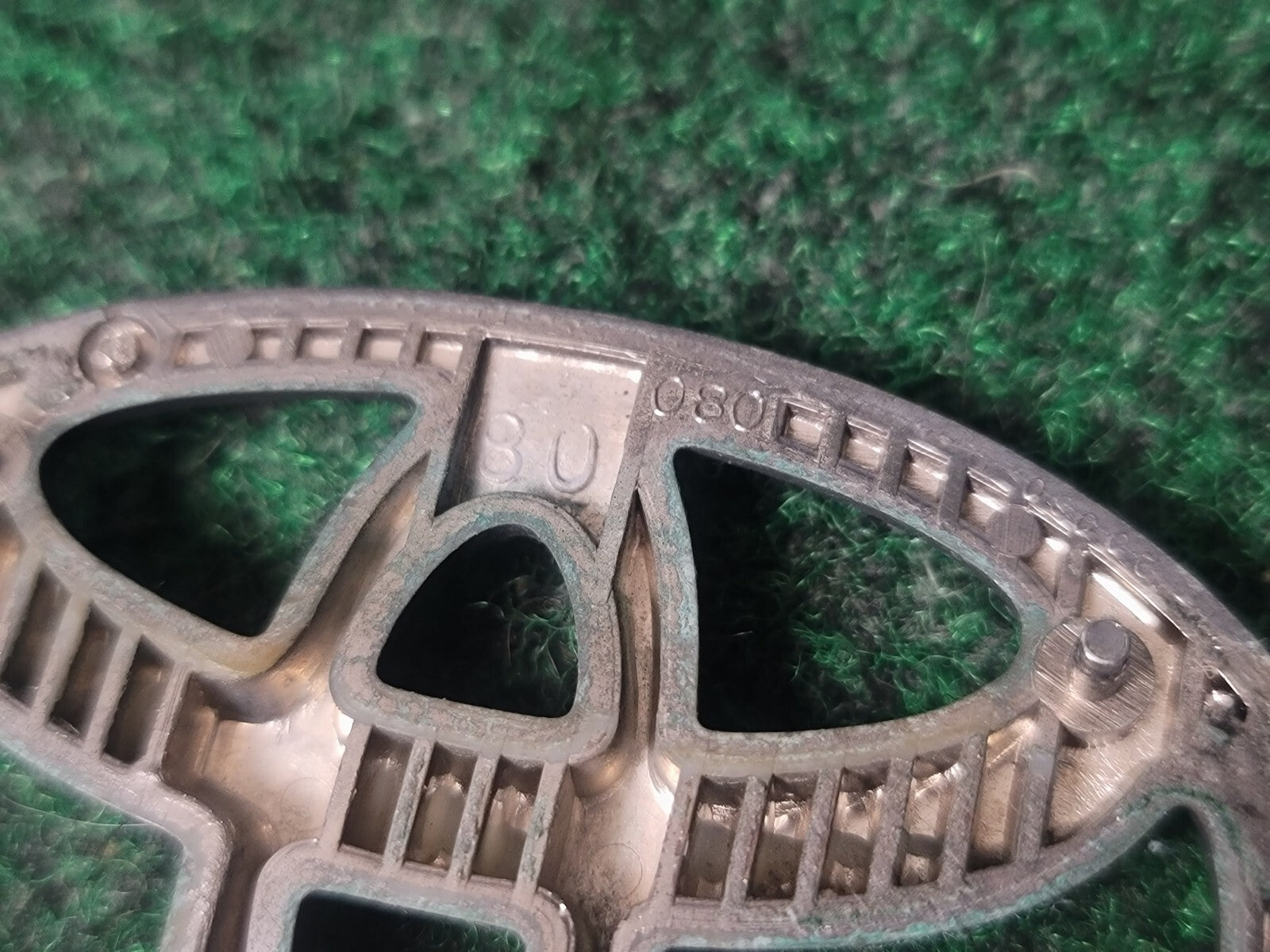 Toyota Chrome Emblem Logo Symbol Unknown Model ~3.25" 3S9