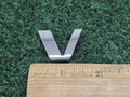 OEM "V" Chrome Individual Letter Lettering Emblem Badge Logo 3D Nameplate 7S7