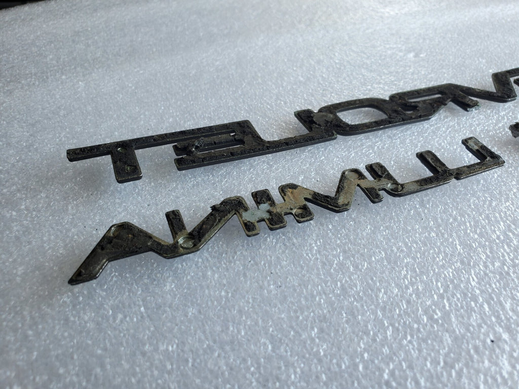 (3) Chevy OEM Classic Rear Trunk Emblem Badge Logo Nameplate Name Insignia VNTG