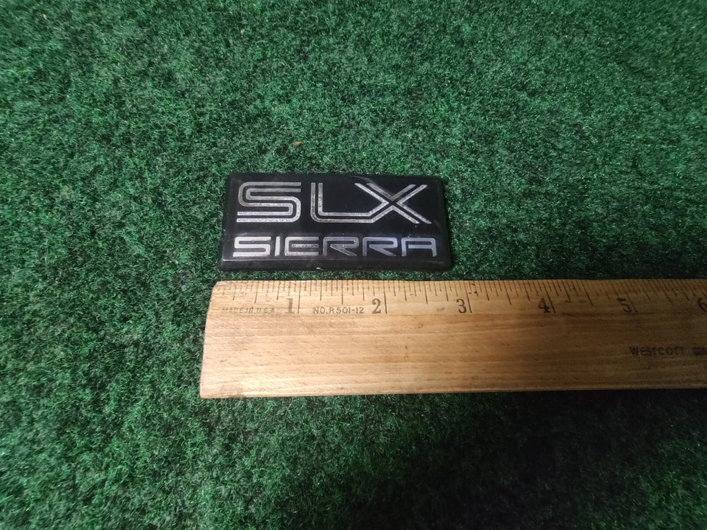 1988-1991 GMC Sierra SLX Cab Emblems 1500 2500 3500 Name Plate Badge 9L3