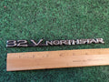 Cadillac "32 V Northstar" Chrome/Black Emblem Badge Logo Symbol Sign OEM 1M6