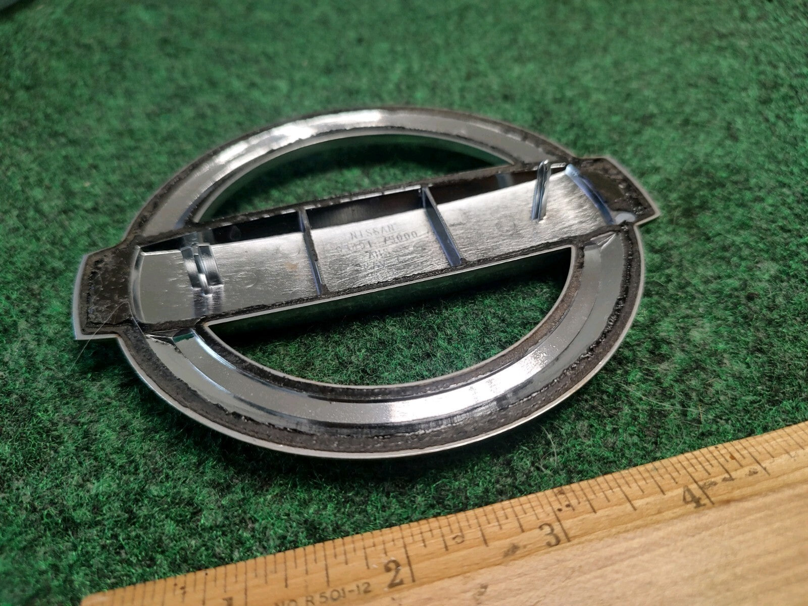 2004-2015 Armada NISSAN Logo Liftgate Emblem Chrome Finish 93491-7S000 OEM 1S9