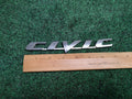 Honda Civic Chrome Plastic Emblem Badge Logo Nameplate Name Plate OEM 1S2