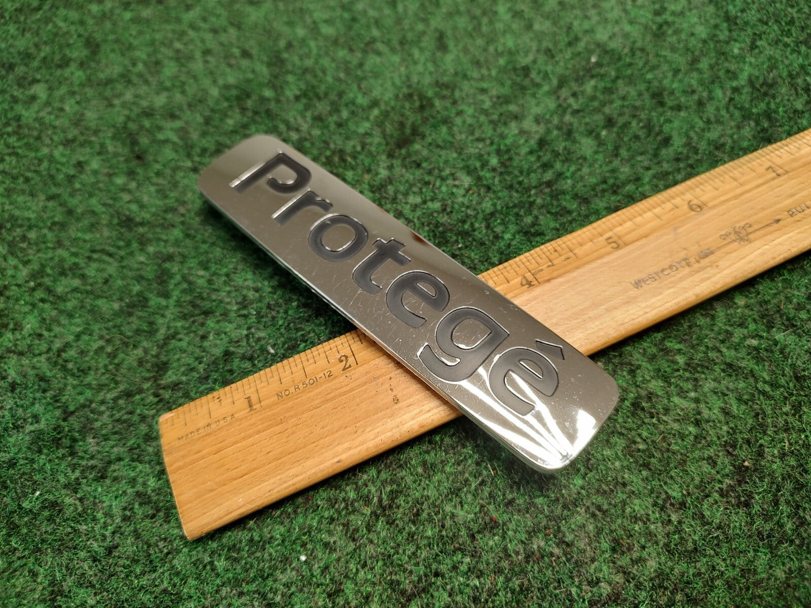 1999-2001 Mazda Protege Emblem Rear Lid Trunk Badge Logo Symbol Chrome OEM 2S3