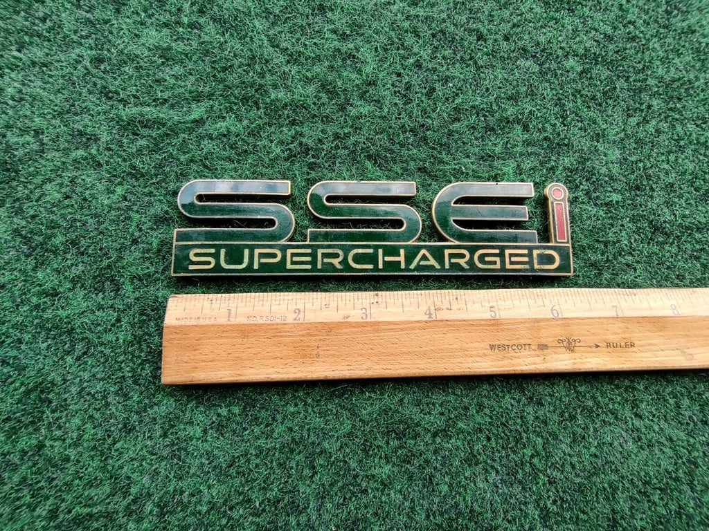 Pontiac SSEi Supercharged Green Metal Emblem Badge Logo Nameplate Name Plate 5S2