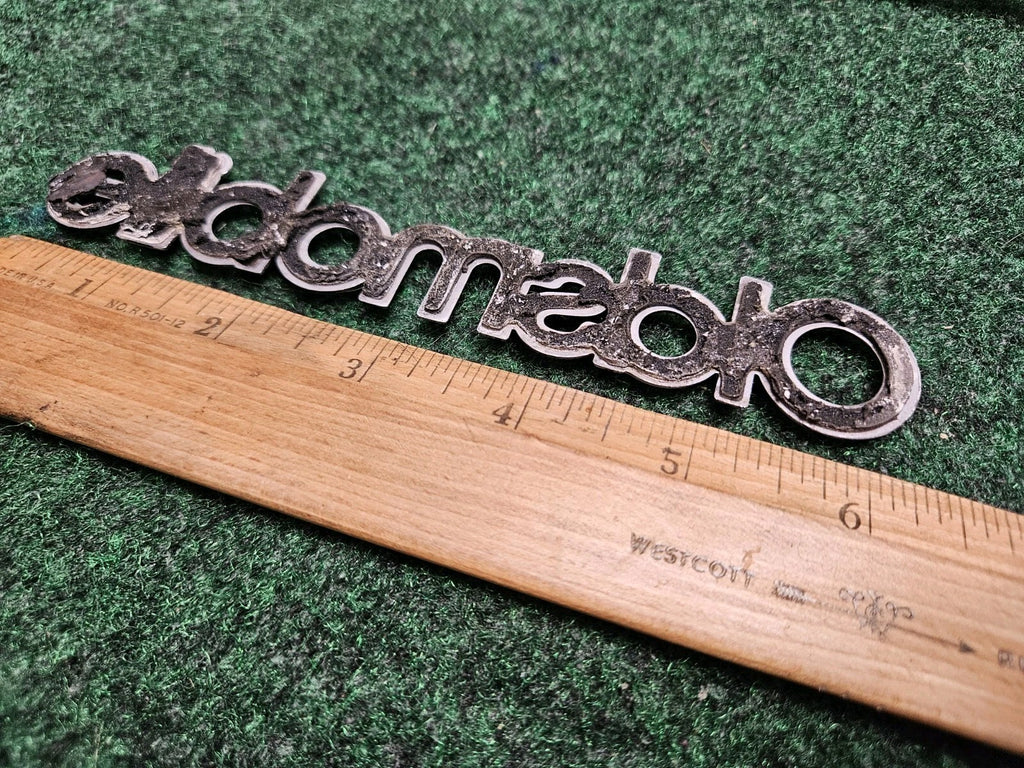 Oldsmobile Chrome Emblem Badge Logo Nameplate Name OEM Plate 6.5" 5M2