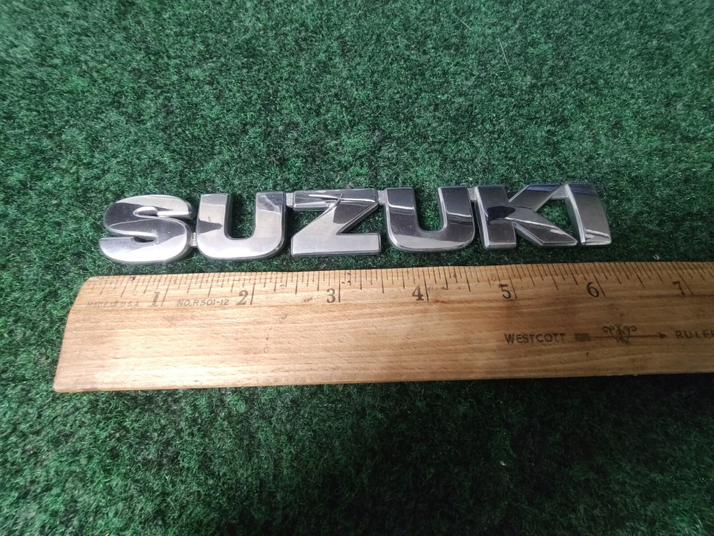 Suzuki OEM Chrome Plastic Emblem Badge Logo Nameplate Name Plate 8L3
