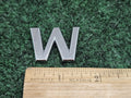 OEM "W" Chrome Individual Letter Lettering Emblem Badge Logo Nameplate 7S6
