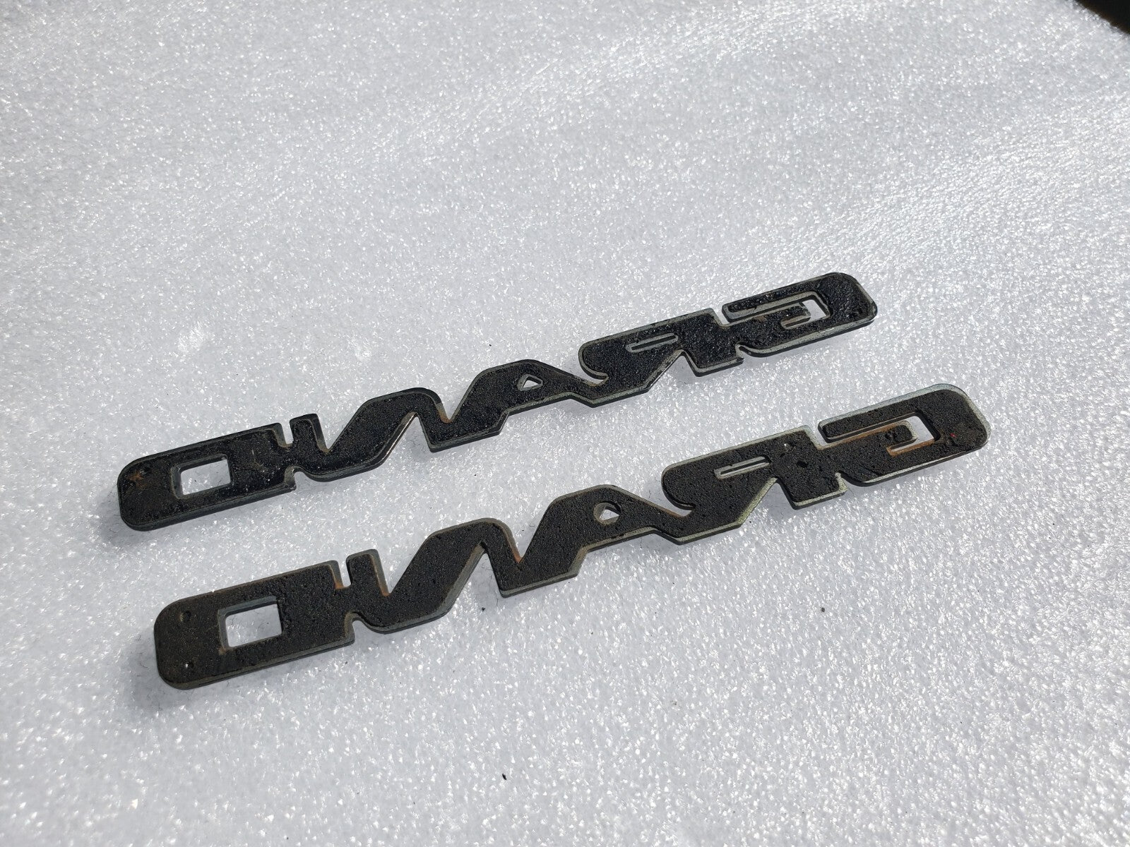 (2) Pontiac OEM Grand Am Chrome Emblem Badge Logo Nameplate Name Plate VNTG