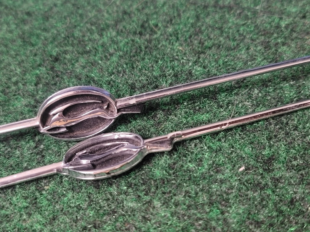 (3) CHEVROLET IMPALA EMBLEM OEM SILVER BLACK CHROME GENUINE 3S9
