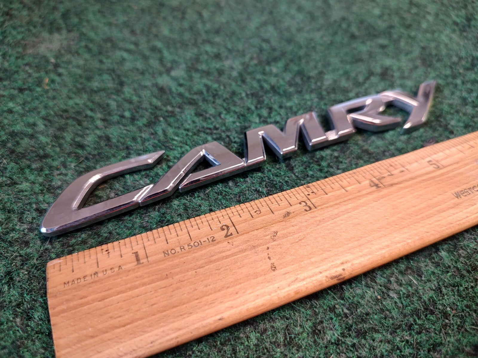 2008-2017 TOYOTA CAMRY CHROME REAR EMBLEM LOGO BADGE NAME PLATE OEM 3S1