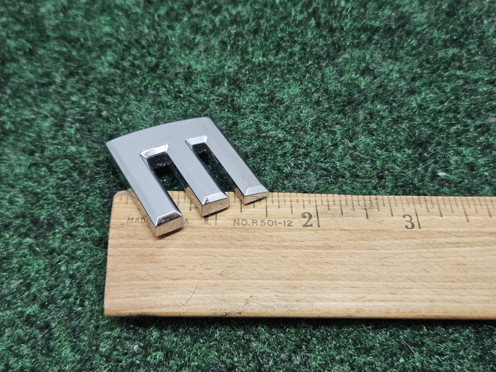 OEM Chrome "E" Hood Hatch Individual Letter Emblem Badge Logo Nameplate 2S2