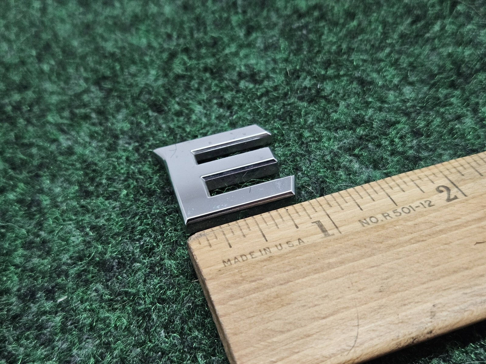 OEM "E" Chrome Individual Sign Letter Lettering Emblem Badge Logo Nameplate 7S6