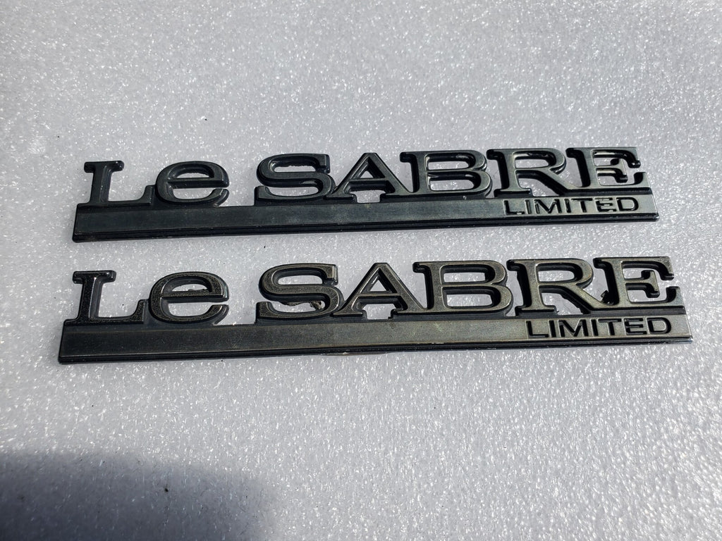 (2) 00-05 Buick Lesabre Limited Emblem Nameplate Badge Logo Trunk Rear Chrome VN