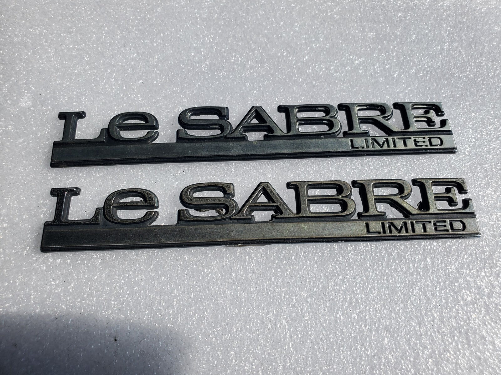 (2) 00-05 Buick Lesabre Limited Emblem Nameplate Badge Logo Trunk Rear Chrome VN