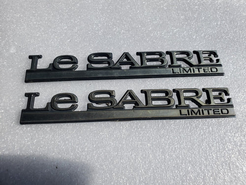 (2) 00-05 Buick Lesabre Limited Emblem Nameplate Badge Logo Trunk Rear Chrome VN