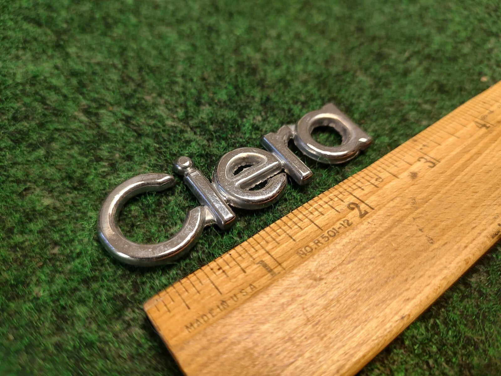 OEM Oldsmobile CIERA Emblem Badge Nameplate Metal Chrome Script Car Auto 4S9