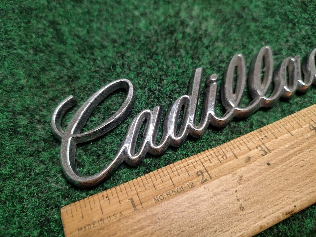 Cadillac Chrome Plastic 5 1/4" 5.25" Emblem Badge Logo Nameplate Name Plate 1S1