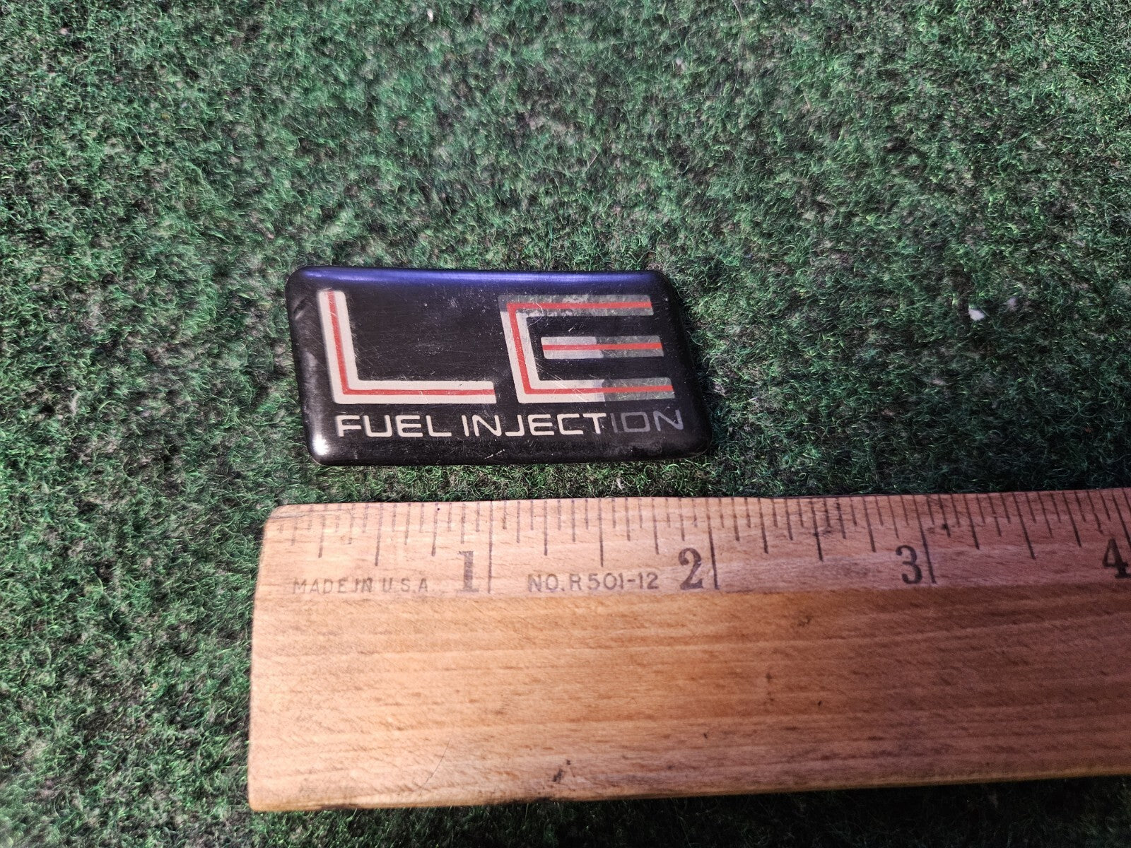 87 88 89 90 91 PONTIAC BONNEVILLE LE FUEL INJECTION EMBLEM LOGO BADGE OEM 5M1