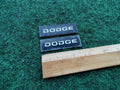 (2) Vintage Dodge OEM Front Rear Emblem Badge Logo Name Plate 5S3