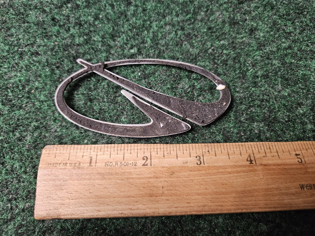 Vintage OLDSMOBILE Chrome EMBLEM SYMBOL BADGE OEM Nameplate Logo 4" 4S1
