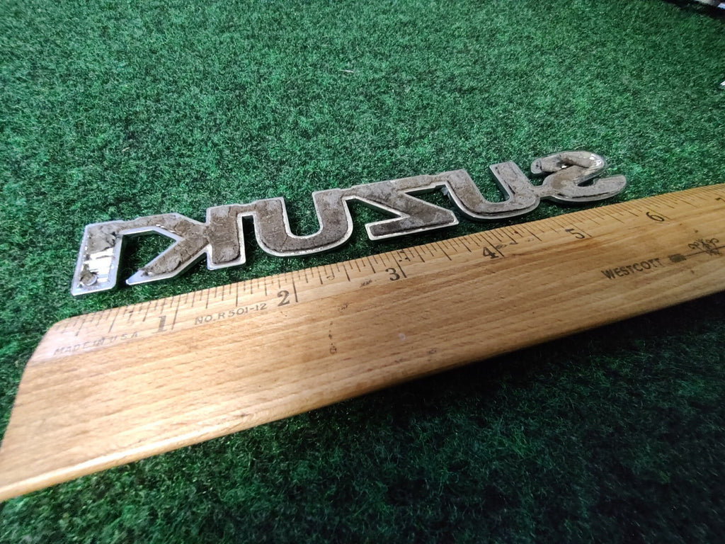Suzuki OEM Chrome Plastic 6'' Emblem Badge Logo Nameplate Name Plate 5S6
