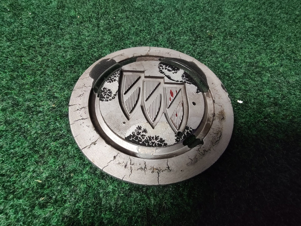 Vintage 3.75" Tri-Shield Buick Medallion Emblem Black OEM 5S8