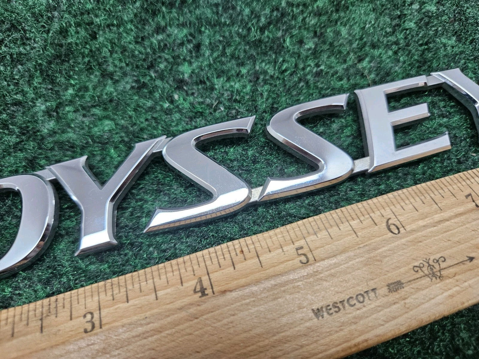 2005-10 HONDA ODYSSEY REAR GATE LID EMBLEM LOGO BADGE SYMBOL CHROME LETTERS GL1